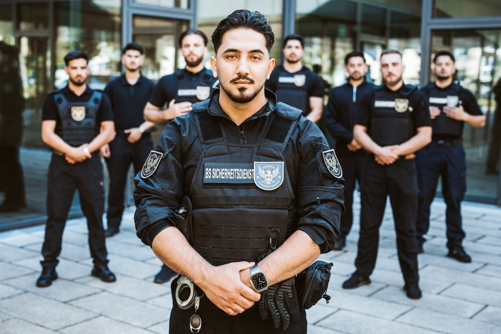 Ali Chardhiwall mit dem Team des Bamberger Sicherheitsdienstes